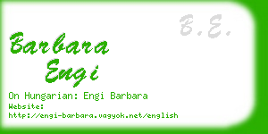 barbara engi business card